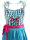 Spieth & Wensky Dirndl Luna Lang Petrol-Pink mit Bluse Gr. 40 Mietdauer 4 Tage**
