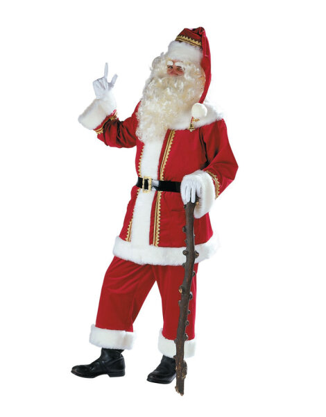 Weihnachtsmann Kostüm Samt ausleihen mieten Verleih Mietdauer 4 Tage**