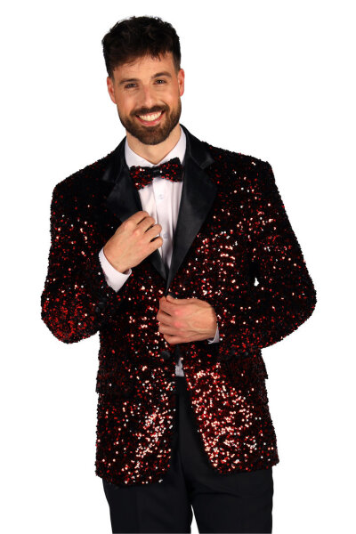 Paillettensakko Showstar Rot | Mietdauer 4 Tage**