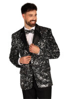 Paillettensakko Showstar Silber | Mietdauer 4 Tage**