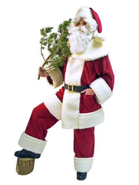 Weihnachtsmann Kostüm Waschsamt ausleihen-mieten-Verleih Mietdauer 4 Tage**