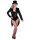 Paillettenfrack Damen Schwarz | Mietdauer 4 Tage**