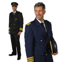 Pilot Kostüm Dunkelblau | Mietdauer 4 Tage**