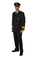 Pilot Kostüm Schwarz | Mietdauer 4 Tage**