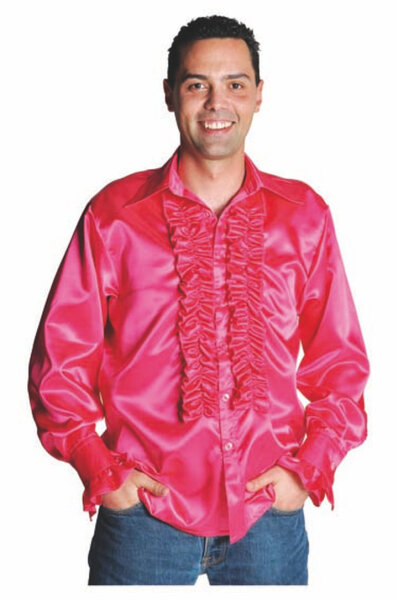 Rüschenhemd Pink | Mietdauer 4 Tage**