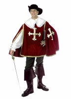 Musketier Kostüm Rot | 4-Tage-Miete **
