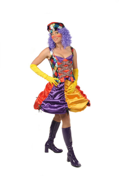 Clown Girl Kostüm | 4-Tage-Miete **