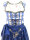 Miete Dirndl Nikola mit Bluse | Blau Lang | Festpreis 4-Tage | Spieth & Wensky
