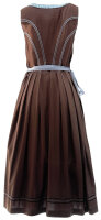 Miete Dirndl Annegret mit Bluse | Braun-Blau Lang | Festpreis 4-Tage | Spieth & Wensky