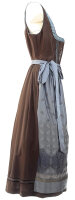 Miete Dirndl Annegret mit Bluse | Braun-Blau Lang | Festpreis 4-Tage | Spieth & Wensky