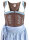 Miete Dirndl Annegret mit Bluse | Braun-Blau Lang | Festpreis 4-Tage | Spieth & Wensky