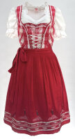 Miete Dirndl Regi mit Bluse | Rot-Weiß Lang |...