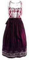 Miete Dirndl Regi mit Bluse | Pink-Pflaume Lang | Festpreis 4-Tage | Spieth & Wensky