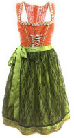Miete Dirndl Reise mit Bluse | Orange-Linde Lang | Festpreis 4-Tage | Spieth & Wensky