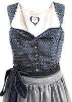 Miete Dirndl Wiga mit Bluse | Dunkelblau-Grau Lang |...