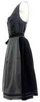 Miete Dirndl Wiga mit Bluse | Dunkelblau-Grau Lang | Festpreis 4-Tage | Spieth & Wensky
