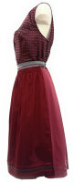 Miete Dirndl Wiga mit Bluse | Dunkelrot-Grau Lang | Festpreis 4-Tage | Spieth & Wensky