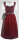 Miete Dirndl Wiga mit Bluse | Dunkelrot-Grau Lang | Festpreis 4-Tage | Spieth & Wensky